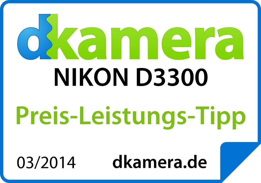 Nikon D3300 Digital SLR Camera Body Only - Black (24.2MP) 3.0 inch LCD