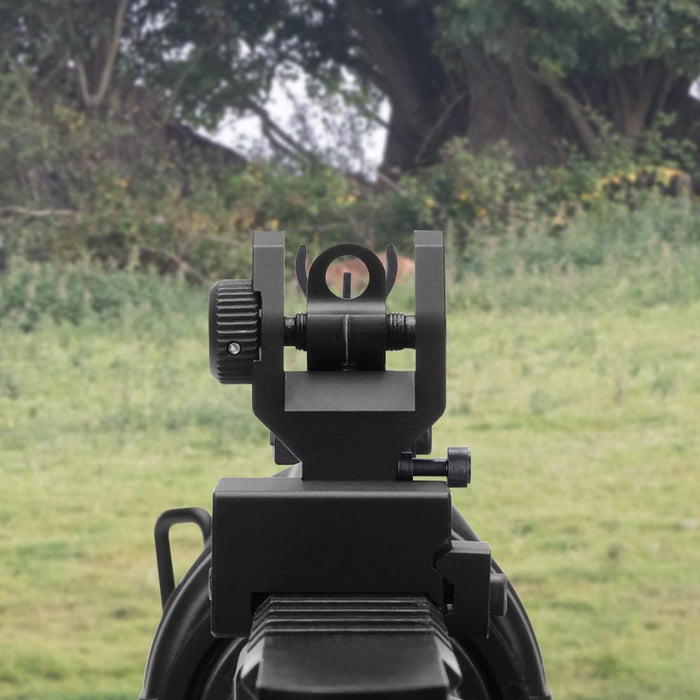 MARMOT Flip Up Iron Sights A2 Front Sight & Rear Sight for Gun Rifle Handgun