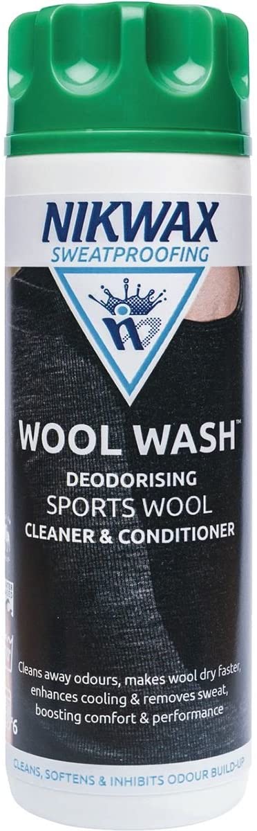 Nikwax Unisex_Adult Wool Wash, 300ml Clothing Detergent, Transparent, Standard Size
