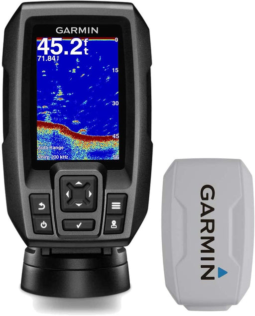Garmin Striker 4 3.5" Chirp Fishfinder GPS (010-01550-00) with Protective Cover