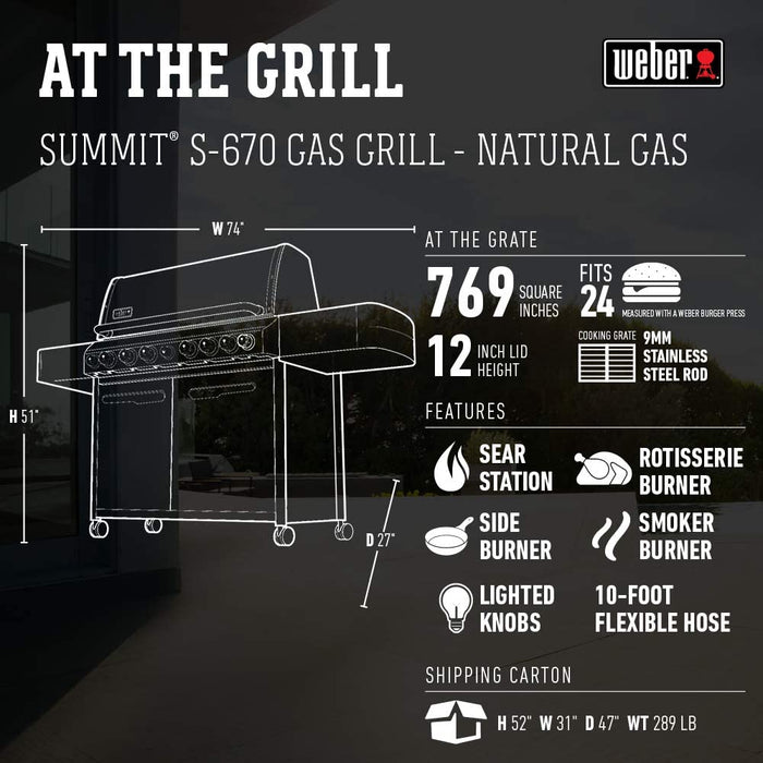 Weber Summit S-670 LP Gas Grill