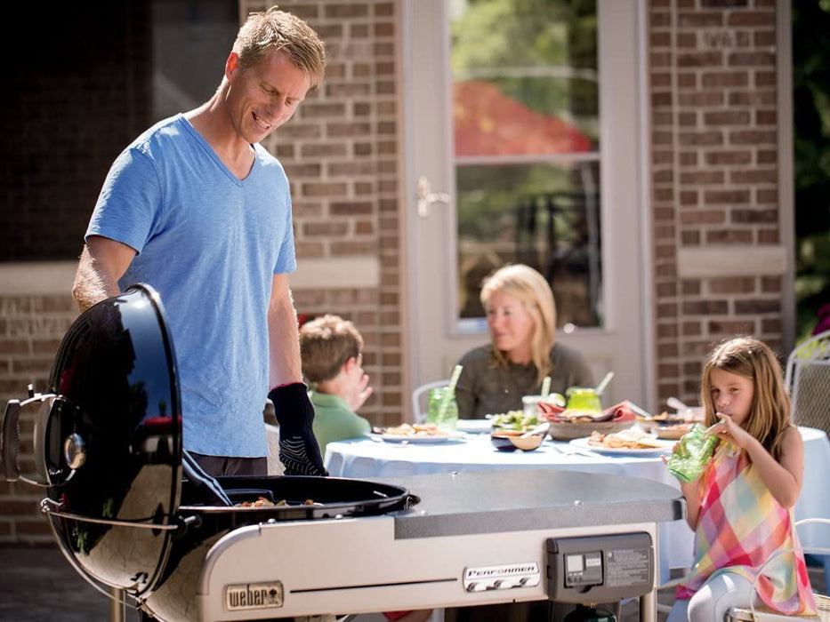 Weber 15501001 Performer Deluxe Charcoal Grill, 22-Inch, Touch-N-Go gas ignition system