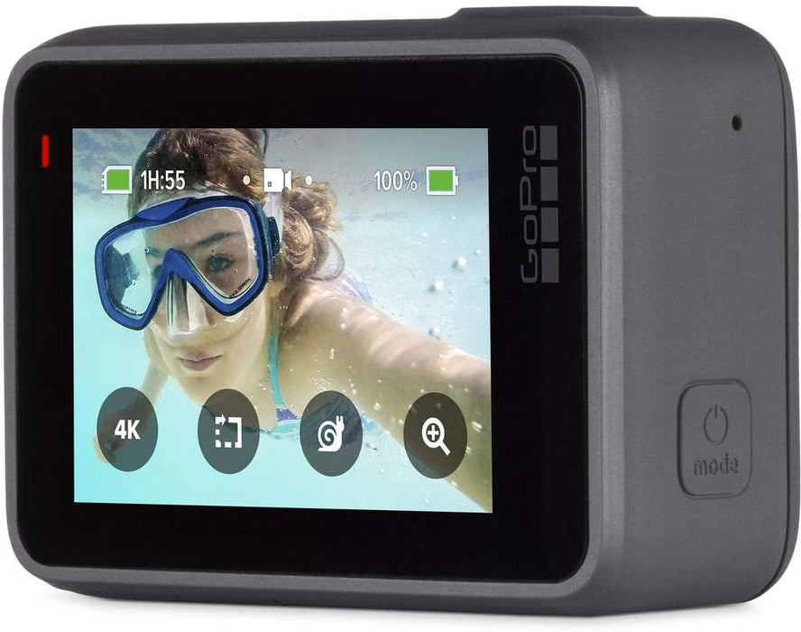 GoPro HERO7 Hero 7 Waterproof Digital Action Camera with Action Kit Accessories Body Bundle (Silver)