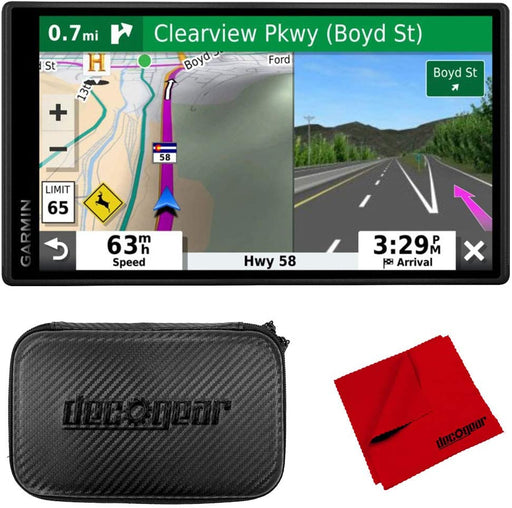 Garmin DriveSmart 55 & Traffic 5.5" Display GPS Navigator with 7" EVA Case Bundle