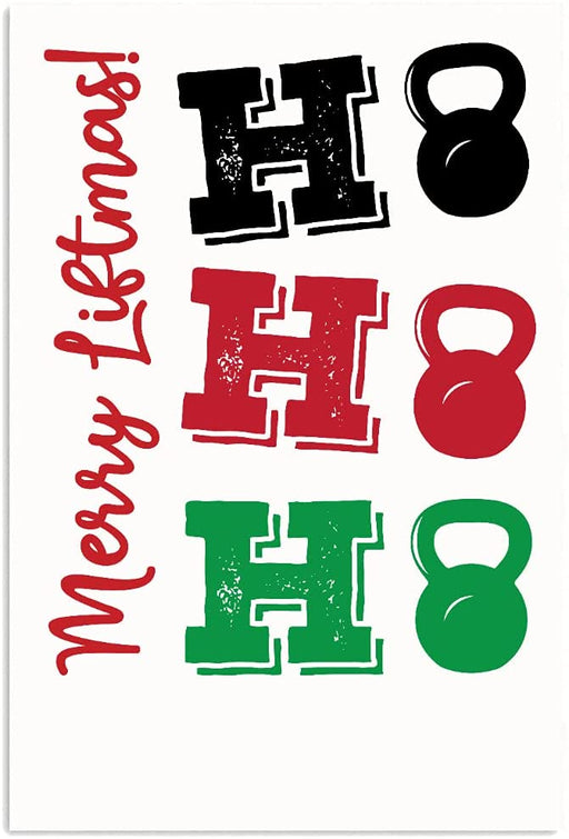 Morgan Schai Ho Ho Ho Kettlebell Merry Liftmas Wall Flag