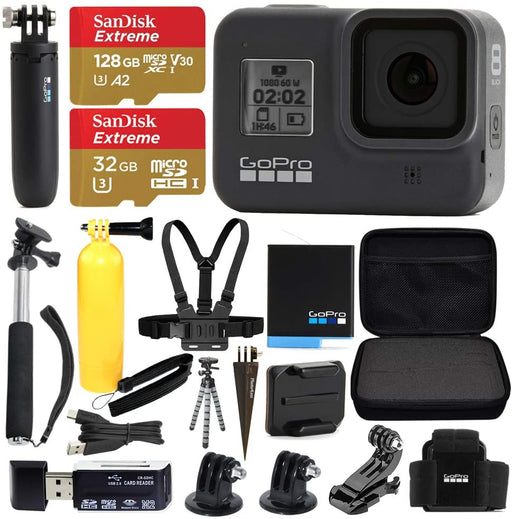 GoPro HERO8 Black Bundle + SanDisk Extreme 128GB microSDXC + Hard Case & More!