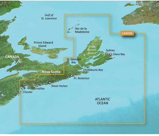 Garmin VCA005R Halifax to Cape Breton SD Card Nautical Charts