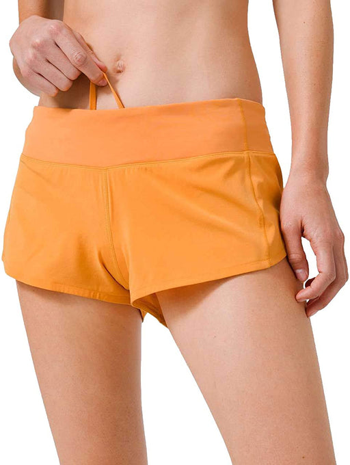 Lululemon Sz 8 Speed Up Shorts 2.5 " Monarch Orange Run Train NEW