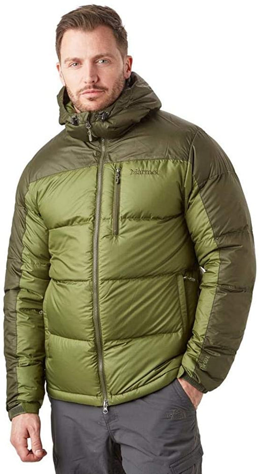 Marmot Mens Guides Down Hoody Bomber Green/Forest Night (Medium)