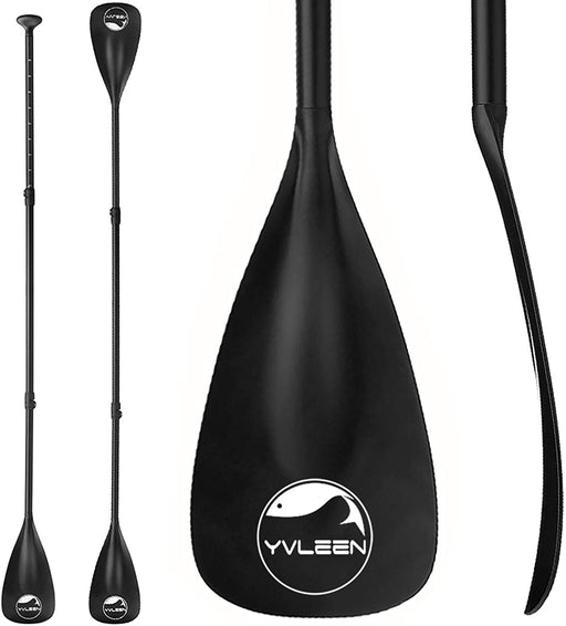 YVLEEN Alloy SUP Paddle - Adjustable Stand Up Paddle Board Paddle - 3-Piece or 4-Piece Floating Kayak Paddle