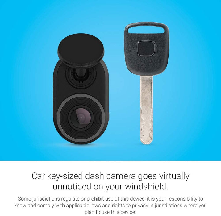Garmin Dash Cam Tandem, Front and Rear Dual-lens Dash Camera With Interior Night Vision, Two 180-degree Lenses, Front-Facing Lens with 1440p