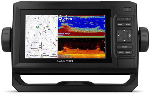 Garmin ECHOMAP UHD 62Cv, 6" Keyed Chartplotter with Worldwide Basemap and GT24UHD-TM Transducer