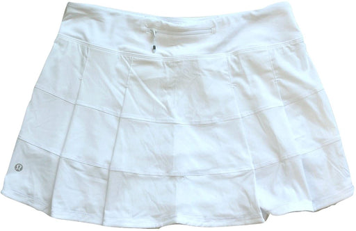 Lululemon Womens Pace Rival Skirt II Tall White Run Tennis