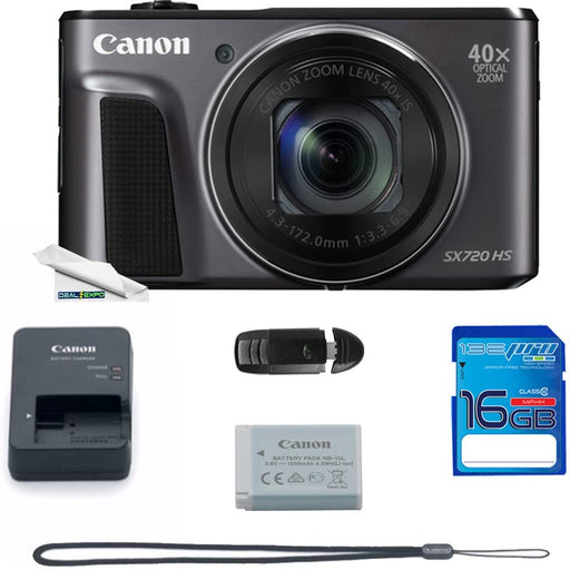 Deal-Expo Canon PowerShot SX720 HS 20.3MP Digital Camera Essential Accessories Bundle