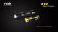 2 Pack Fenix E12 CREE XP-E2 130 Lumen LED flashlight with two EdisonBright AA alkaline batteries. E11 upgrade
