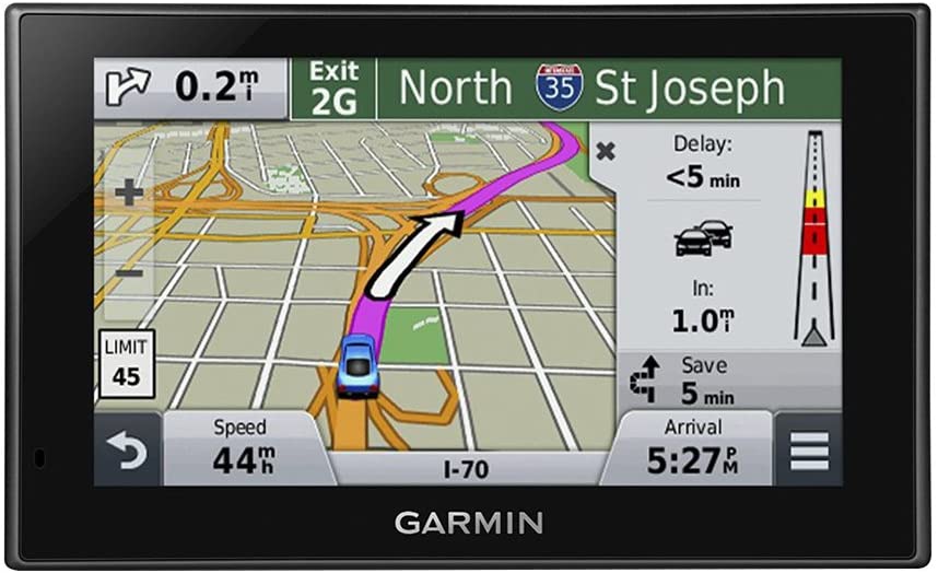Garmin Nuvi 2589LMT 010-01187-05 North America Bluetooth Voice Activated 5 inch Lifetime Maps and Traffic USA Canada Mexico Maps GPS Friction Mount Bundle- Includes GPS, and Garmin Portable Friction Dash Mount