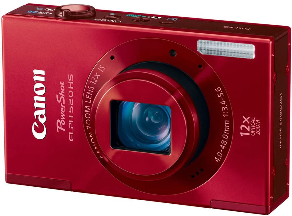 Canon PowerShot ELPH 520 HS 10.1 MP CMOS Digital Camera with 12x Optical Image Stabilized Zoom 28mm Wide-Angle Lens and 1080p Full HD Video Recording (Black) (Discontinued by Manufacturer)