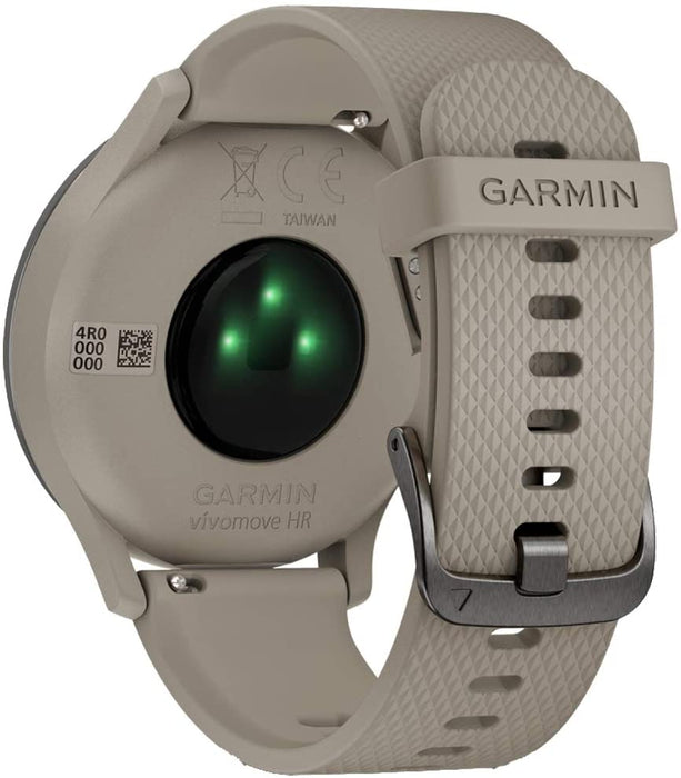 Garmin Vivomove HR Premium Rose Gold w/Gray Suede Band + Extra Band Granite Blue (010-01850-19) with Deco Gear 7-Piece Fitness Kit