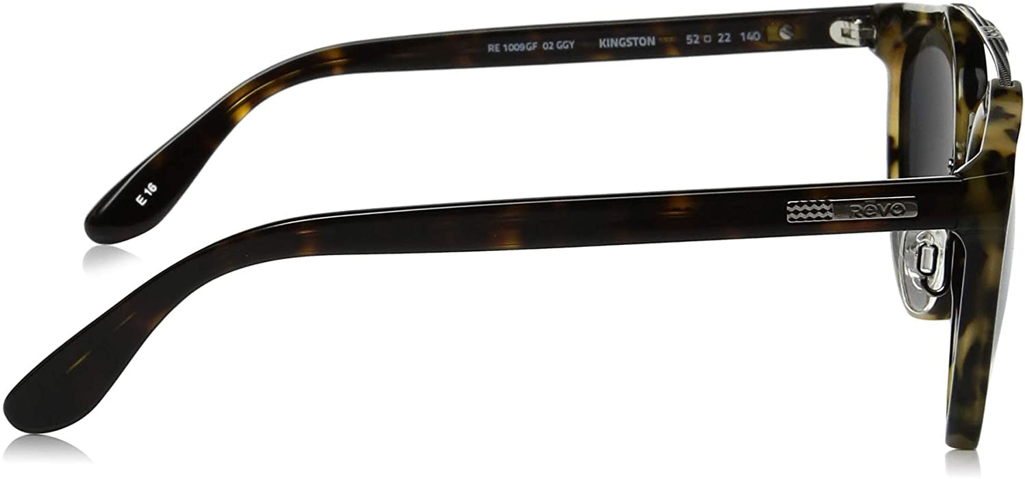 Revo Kingston 52mm High Contrast Polarized Serilium 6-Base Lens Technology Sunglasses, part of the Global Fit Collection