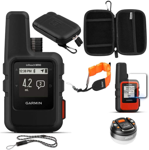 Garmin inReach Mini GPS (Black) with Accessories Bundle