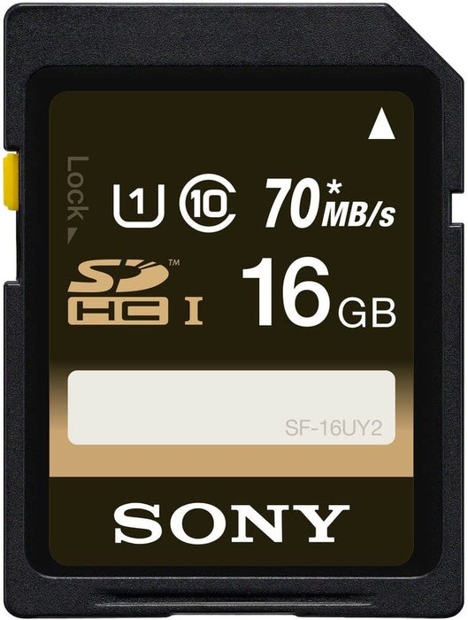 Sony 8GB Class 10 UHS-1 SDHC up to 70MB/s Memory Card (SF8UY2/TQ)