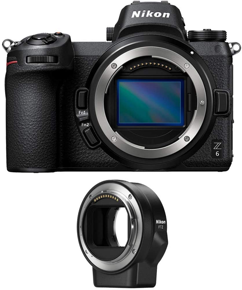 Nikon Z6 Mirrorless Digital Camera with Nikon FTZ Mount Adapter Bundle (2 Items)