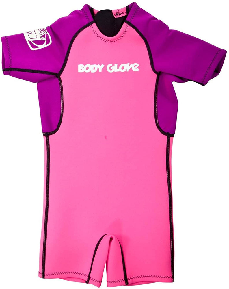 Body Glove 14158C Child's Back Zip Pro 3 Spring Suit, Violet/Pink, 2mm