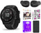 Garmin Fenix 6S Pro Multisport GPS Smartwatch (Black with Black Band) Performance Bundle (4 Items)