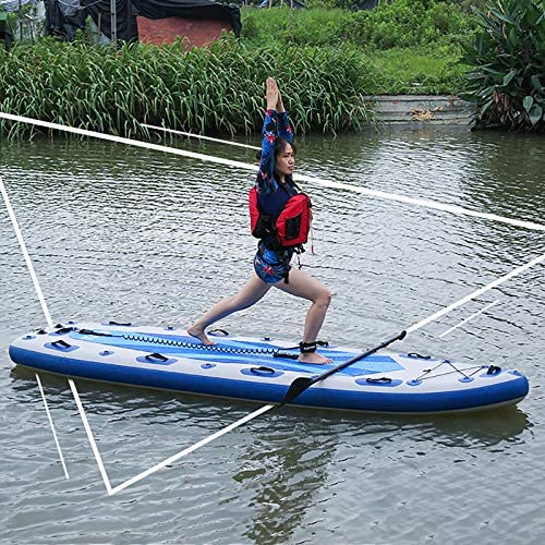 DANWJDP Stand Up Paddle Board 350×100×20cm Round Board Include Hand Pump, Paddle, Backpack, Coil Leash,Carry Bag, Repair Kit and Waterproof Case Whale