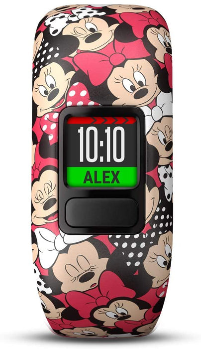 Garmin Vivofit Jr 2 with Two Stretchy Bands (Minnie Mouse & Black)
