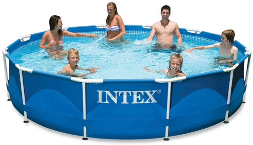 Intex 15ft x 48in Metal Frame Pool Set with Filter Pump, Ladder