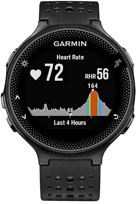 Garmin Forerunner 235 GPS Sport Watch with Wrist-Based Heart Rate Monitor and 7-Piece Fitness Kit (Black)