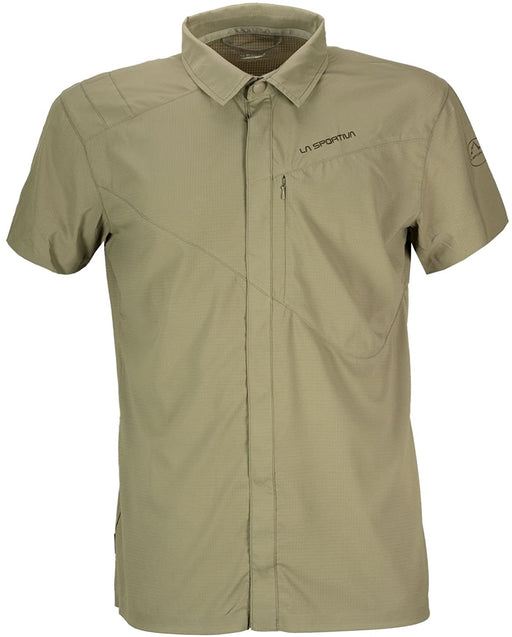 La Sportiva Men's Ultralight Short Sleeve Chrono Shirt, Taupe, Medium