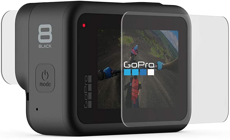 GoPro Tempered Glass Lens + Screen Protectors (HERO8 Black) - Official GoPro Accessory
