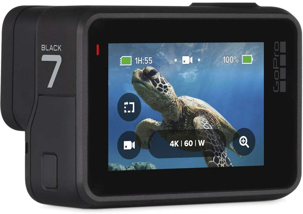 GoPro HERO7 Hero 7 Waterproof Digital Action Camera with 32GB Card + Tripod Standard Bundle (Black)