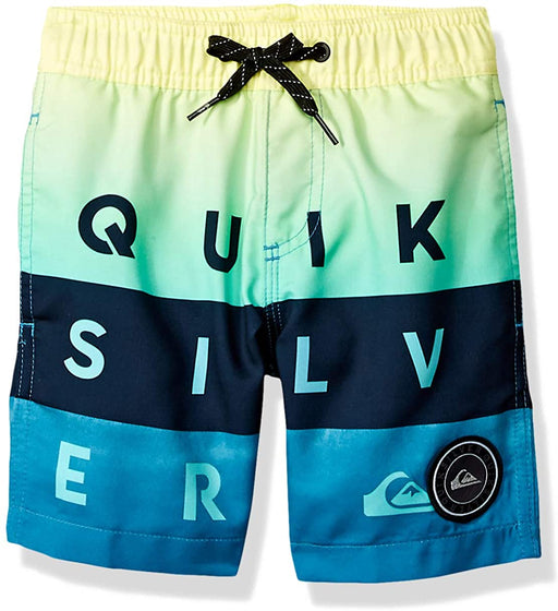 Quiksilver Boys' Little Word Block Volley 14 Boardshort