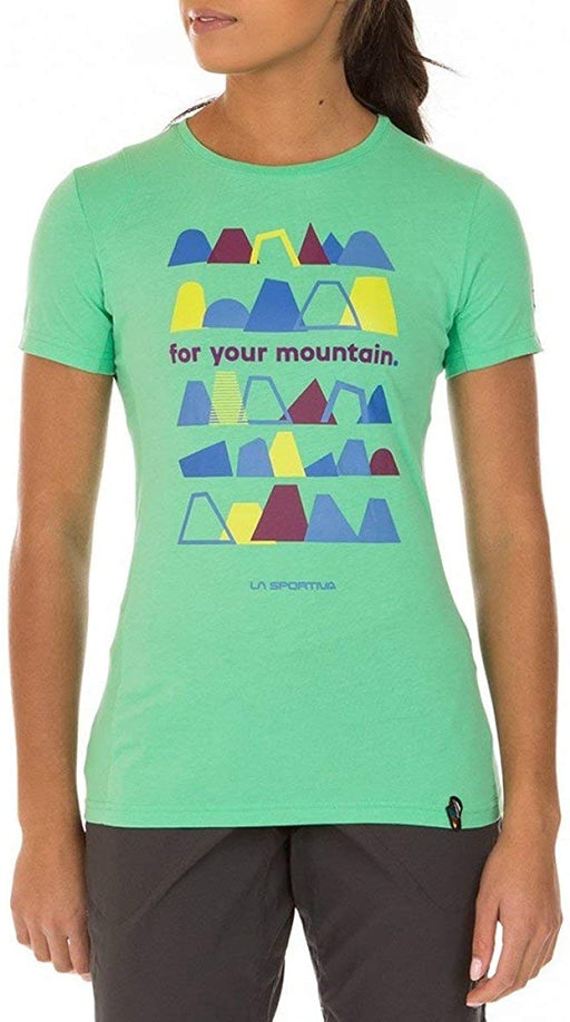 La Sportiva for Your Mountain T-Shirt - Women's, Jade Green, Small, I77-704704-S