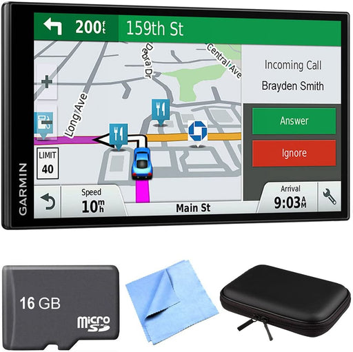 Garmin DriveSmart 61 NA LMT-S Advanced Navigation GPS with Smart Features Travel Bundle