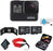 GoPro HERO7 (Black) Waterproof Digital Action Camera with Touch Screen 4K HD Video 12MP Photos Live Streaming Stabilization - Bundle with 2X 16GB Memory Cards + Floating Strap + More