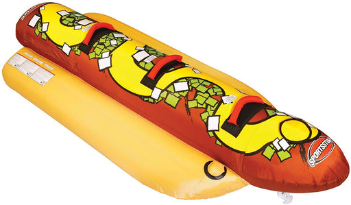 SportsStuff HOT DOG 3 Rider Towable Tube, red