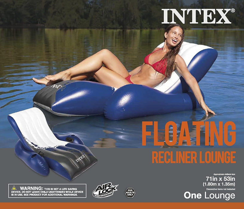 Intex 18' x 9' x 52" Ultra Frame Rectangular Above Ground Pool Set with Floats