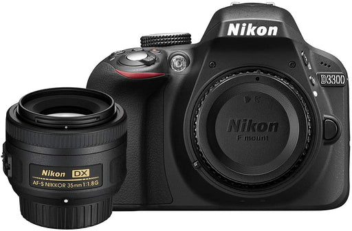 Nikon D3300 DSLR Body (Black) w/ 35mm F/1.8G