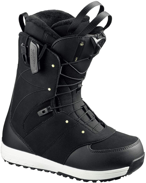 Salomon Ivy Snowboard Boots - Women's Black/Black/Pale Lime Yellow, 6.5