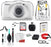 Nikon COOLPIX W100 Waterproof Rugged Digital Camera White Kid- Friendly - Bundle with White Backpack + 32GB Sandisk Memory Card + More