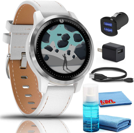 Garmin Legacy Saga Rey Star Wars Smartwatch (40mm) Kit with USB Adapters and 6Ave Cleaning Kit