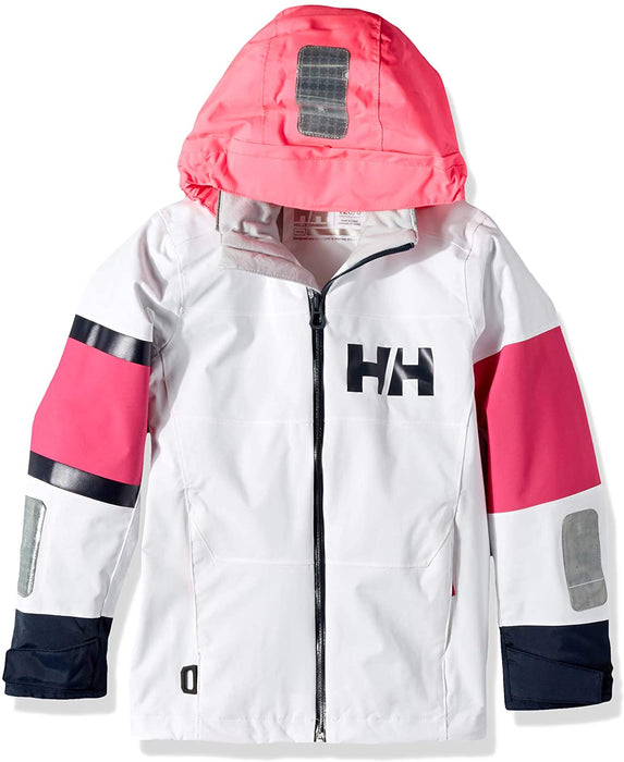 Helly-Hansen unisex-child Jr Salt Coast Waterproof Sailing Rain Jacket With Hood