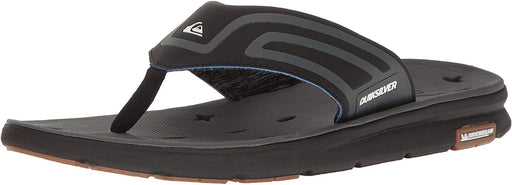 Quiksilver Men's Amphibian Plus Sandal, Black/Black/Grey, 6 D US