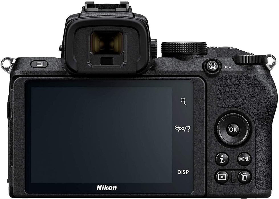 Nikon Z 50 Mirrorless Camera with Z 16-50 & 50-250 VR Lenses and Mount Adapter with 64GB Card and Accessory Bundle (3 Items)