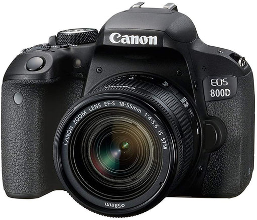 Canon EOS 800D Digital SLR with 18-55 is STM Lens Black (International Model No Warranty)