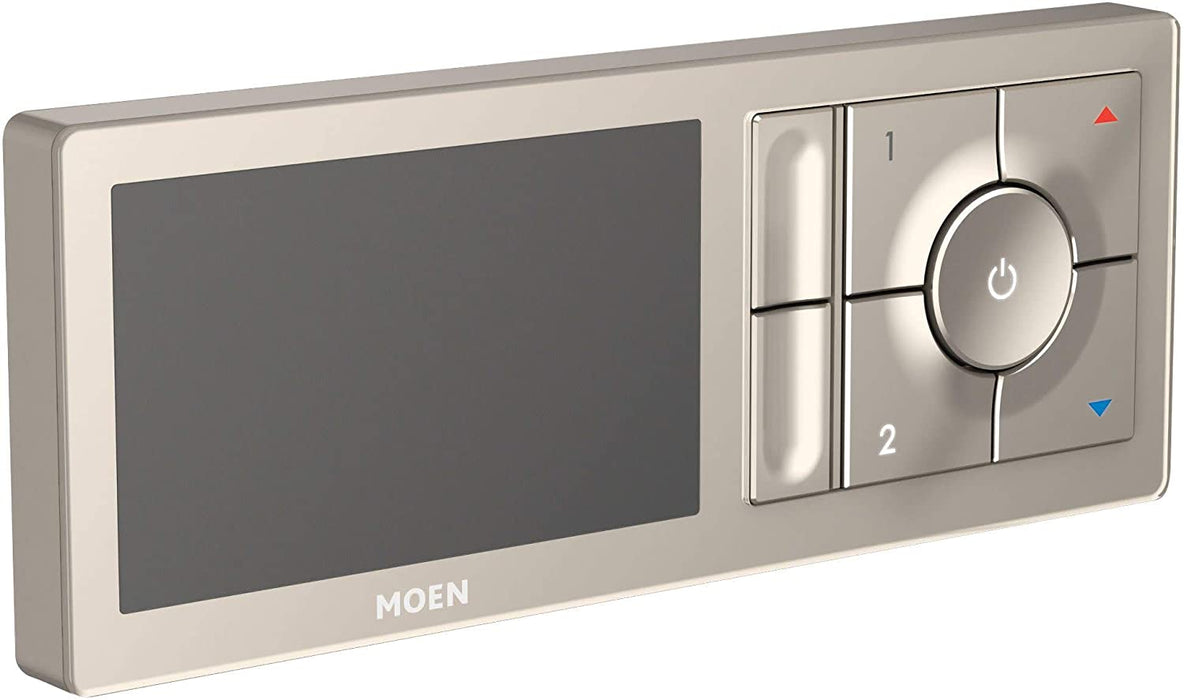 Moen TS3302BL U by Moen Shower Smart Home Connected Digital Bathroom Controller, 2-Outlet, Wall Mounted